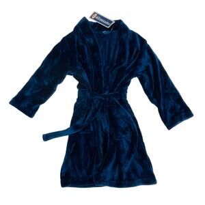 NWT Sovereign Athletic Size 4/5 Blue Fleece Robe